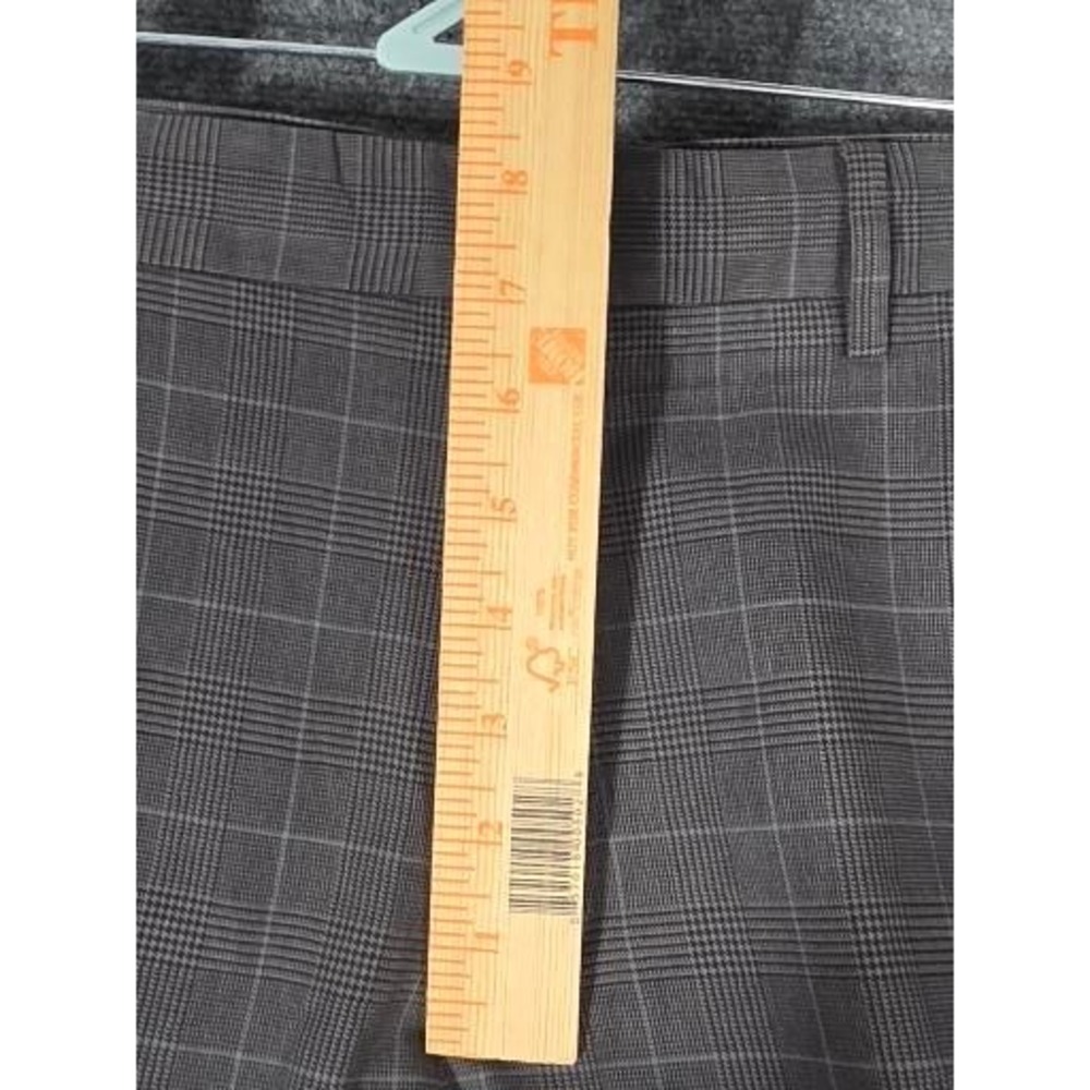 Banana Republic Mens Brown Glen Plaid Windowpane Cotton Dress Pants 32x34 Work - Picture 8 of 10
